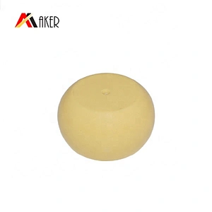 Yellow round plastic cosmetic packaging tube with lid