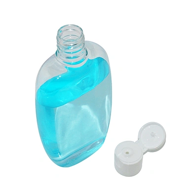 empty 100ml clear plastic flip top cap hand wash hair shampoo body lotion pet bottle