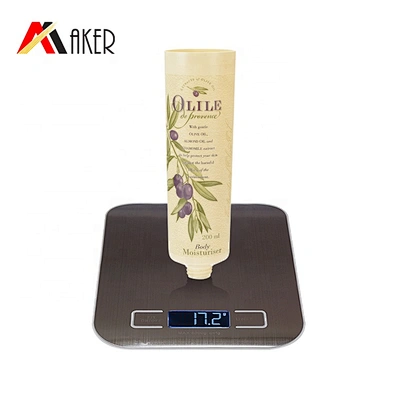 Hot selling custom design 200ml cosmetic plastic tube for body moisturiser with flip cap