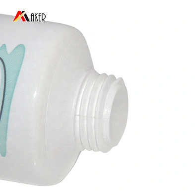 New design 30ml white LDPE plastic cosmetic shampoo tube packaging with white plastic double wall screw cap