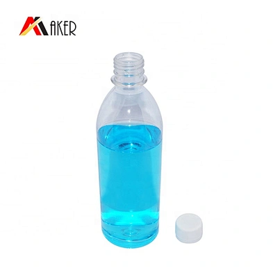 Wholesale empty 500ml PET plastic mineral water bottle packaging with white plastic tamper proof screw cap