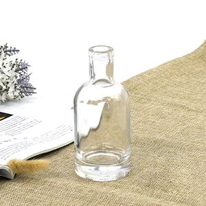 Empty Transparent 150ml Boston Glass Wine Bottle for Whisky Vodka Brandy Whiskey