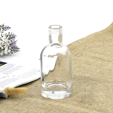 Empty Transparent 150ml Boston Glass Wine Bottle for Whisky Vodka Brandy Whiskey