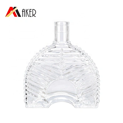 China supplier 700ml empty crystal glass wine bottle packaging for XO brandy