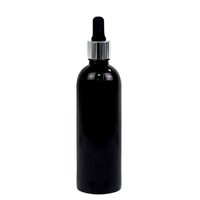 guangzhou factory 90ml 3oz dropper bottle personal care packaging black boston glass bottle for essential oil