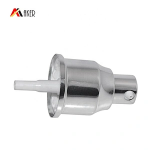Wholesale cosmetic 20/410 silver aluminum covered cream dispenser pump lotion pump sprayer with cover cap