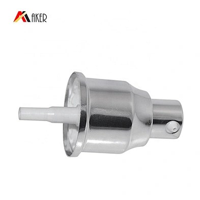 Wholesale cosmetic 20/410 silver aluminum covered cream dispenser pump lotion pump sprayer with cover cap