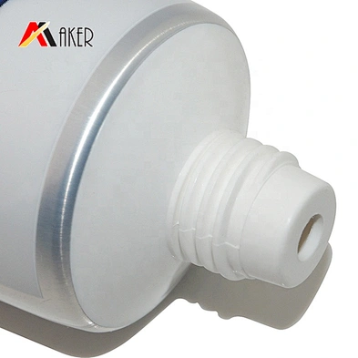 Supply round cosmetic aluminum laminated tube with plastic screw cap for muscle pain cream