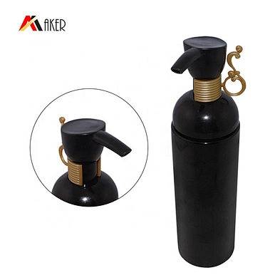 New design 24/410 black clip lock lotion pump with yellow clip for cosmetic lotion bottle