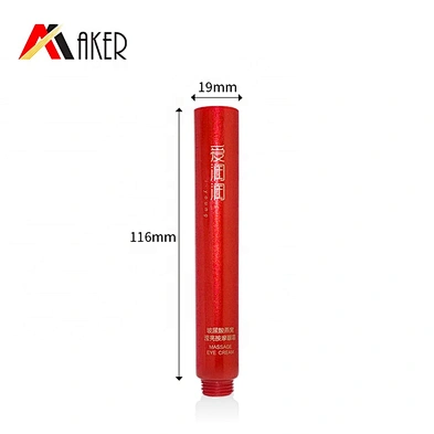 New arrival customized design red LDPE plastic empty 20ml cosmetic eye cream tube