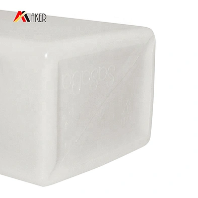 Wholesale new design empty white HDPE 750ml square shampoo pump bottle packaging