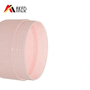 Wholesale round pink big 100g PP plastic cosmetic face cream jar with inner cap and screw lid