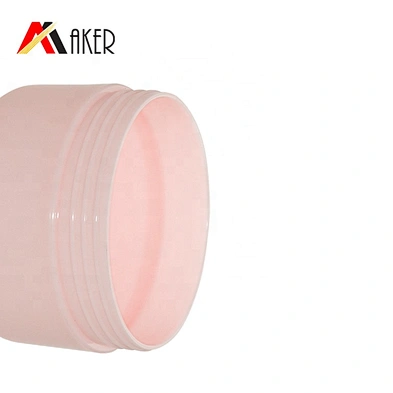 Wholesale round pink big 100g PP plastic cosmetic face cream jar with inner cap and screw lid
