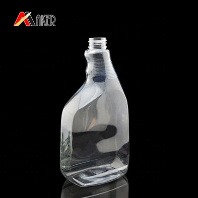 700ml Transparent PET Clear Detergent Plastic Bottle With Trigger