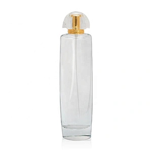 Custom 100ml OEM luxury cosmetic packaging transparent empty glass perfume bottle with luxury sprayer