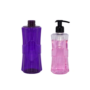 250ml 450ml plastic pet hair lotion packaging shampoo bottle