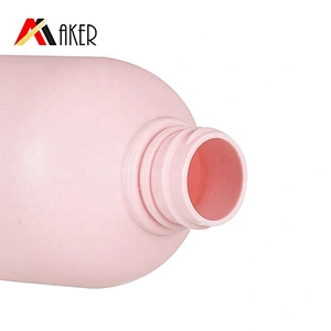 Custom Boston Shape Matte Pink 500ml PET Plastic Empty Body Lotion Bottle with Disc Top Cap