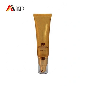 Empty Cosmetic Airless Pump Tube for Eye Cream BB Cream Packaging