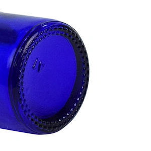 wholesale cheap empty 30ml blue cosmetic personal care packaging serum essential oil dropper glass bottle