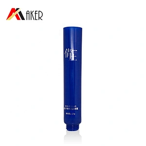 Wholesale 20ml round luxury soft cosmetic plastic tube packaging for eye cream with cream pump