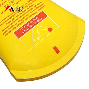 Factory price yellow color round cosmetic cream sunscreen packaging plastic tube with flip top cap