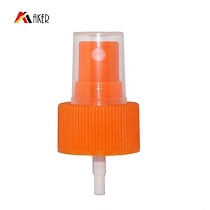 New design plastic 28/410 orange fine mist sprayer pump dispenser for cosmetic bottle