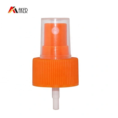 New design plastic 28/410 orange fine mist sprayer pump dispenser for cosmetic bottle