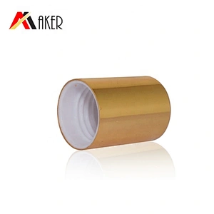 Aluminum Covered Bottle Cap Roll on Bottle Cover Gold with Plastic Roller Ball High Quality 16mm Screw Cap
