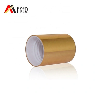 Aluminum Covered Bottle Cap Roll on Bottle Cover Gold with Plastic Roller Ball High Quality 16mm Screw Cap
