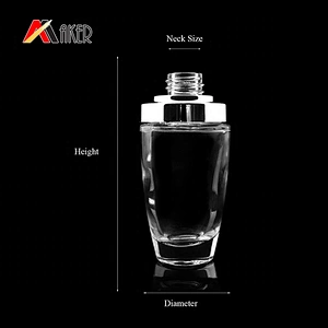 Factory price unique round clear color 30ml cosmetic essence serum glass dropper bottle
