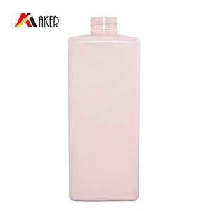 empty 450ml pink plastic pet beauty packaging body wash bottle