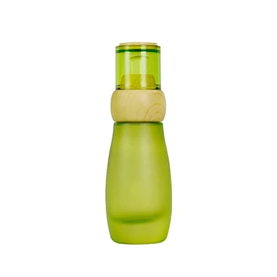 factoty custom luxury personal care bottle skin care packaging frost glass lotion cream glass wood bottle