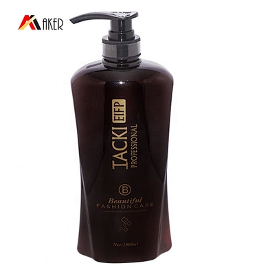 New design empty PET 900ml luxury brown disposable shampoo packing bottle with pump