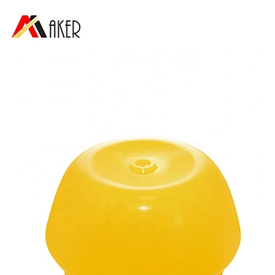 Factory supply new design empty yellow plastic 20g pp cream jar with cap