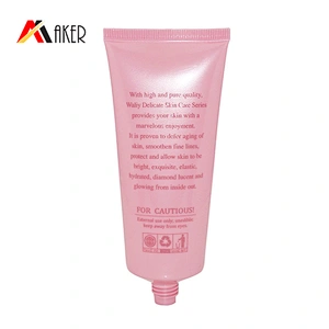 Best luxury 90ml LDPE facial cleanser cosmetic plastic tube packaging