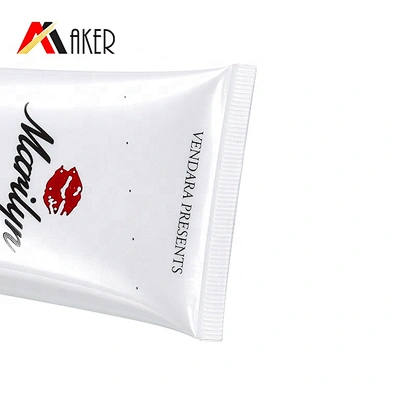 2020 New design wholesale price 100ml empty LDPE plastic oval cream tube with cap