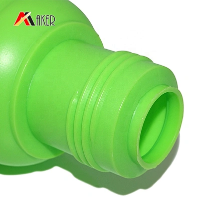 Wholesale 750ml green HDPE plastic empty liquid detergent bottle packaging with screw cap