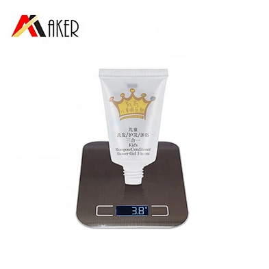 Custom 30ml plastic LDPE  round frosted transparent empty body lotion skincare tube packaging