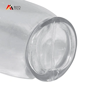 Empty wholesale price mini 30ml clear cylinder PETG cosmetic lotion plastic bottle with screw cap