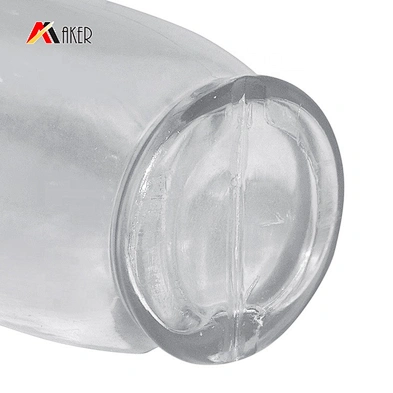 Empty wholesale price mini 30ml clear cylinder PETG cosmetic lotion plastic bottle with screw cap