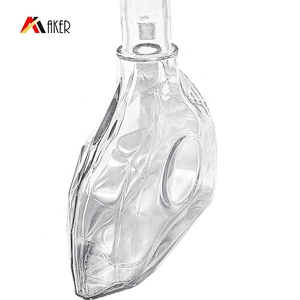 Wholesale 700ml Glass Unique shape transparent empty tequila bottles XO wine bottle with Cork