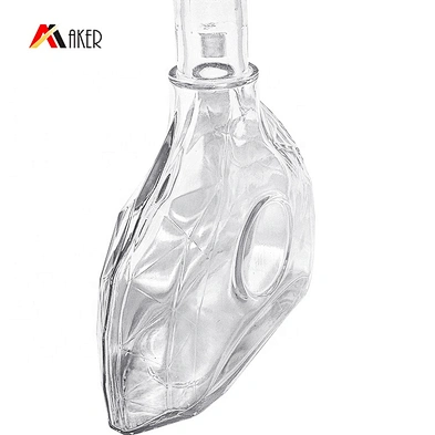 Wholesale 700ml Glass Unique shape transparent empty tequila bottles XO wine bottle with Cork