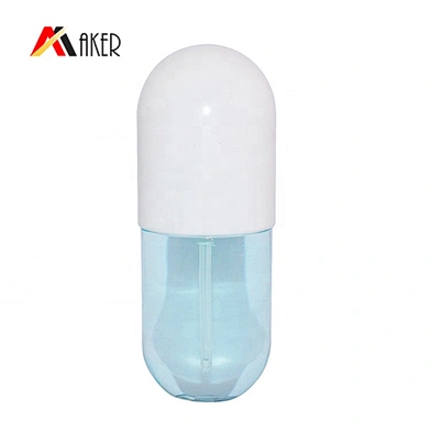 Wholesale empty clear round 250ml PET plastic cosmetic lotion facial toner bottle with flip top lid
