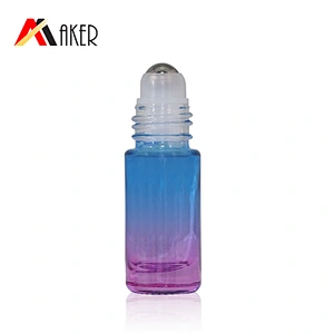 in stock 5ml glass mini roller bottle personal care essential oil glass packaging roller bottle
