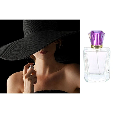 2020 Hottest wholesale luxury design empty clear glass spray perfume bottle 100ml