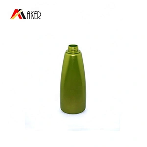 Wholesale green oval 100ml 400ml 500ml 800ml cosmetic empty HDPE plastic shampoo bottles set