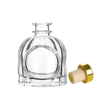 Maker Brand Manufacturer New Design Fashion Modern Transparent Empty Luxury Aromatherapy Clear Reed Glass Diffuser Bottle