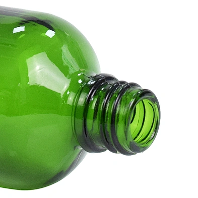 wholesale personal care empty packaging 100ml skin care serum glass dropper green bottle