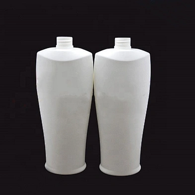 Factory wholesale 900ml white HDPE plastic shampoo bottle shower gel bottle