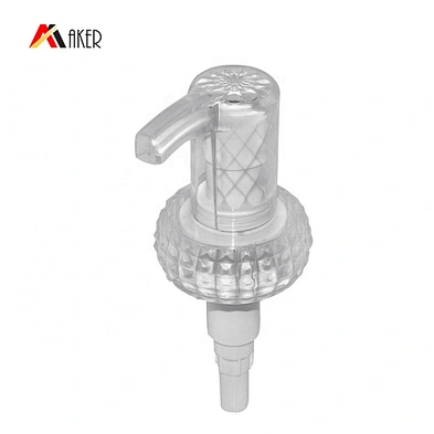 Custom Special Design 32/410 White Cosmetic Screw Lotion Pump Head with Transparent Lid